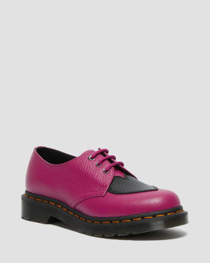 Dr. Martens 1461 Amore Lær Oxford Sko Dame Fuchsia/Svart [3615GVKXJ]